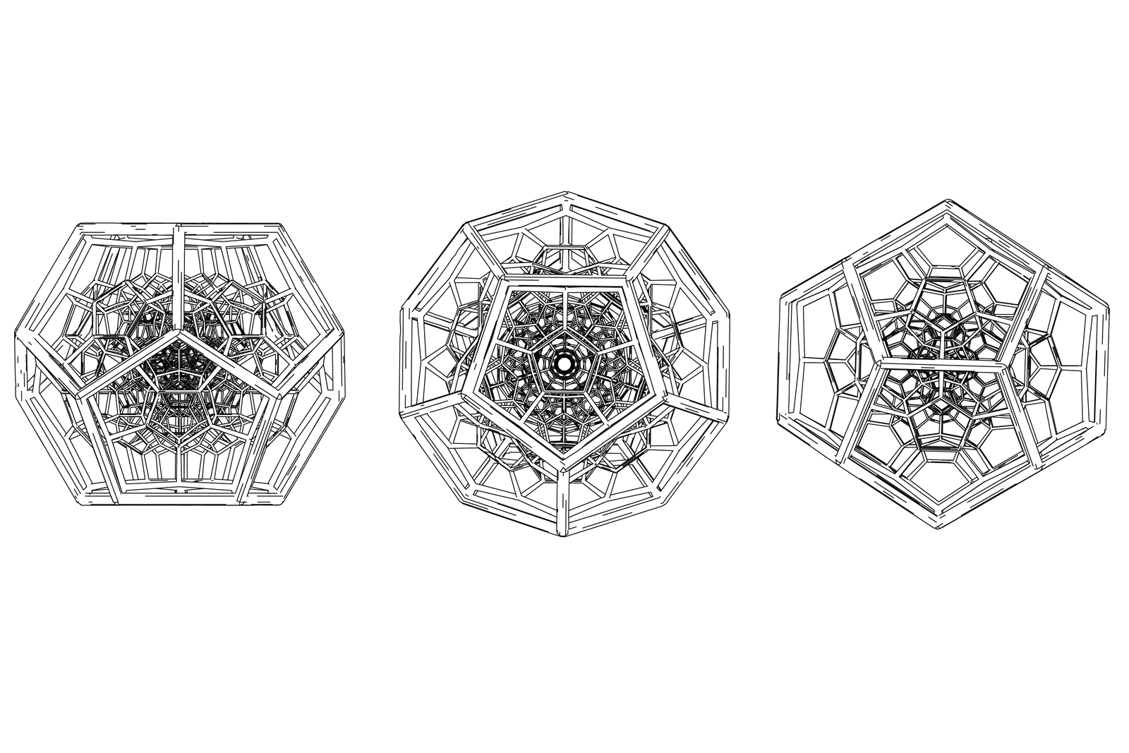 Sitphi - A complex 4D geometric art piece by Pardesco