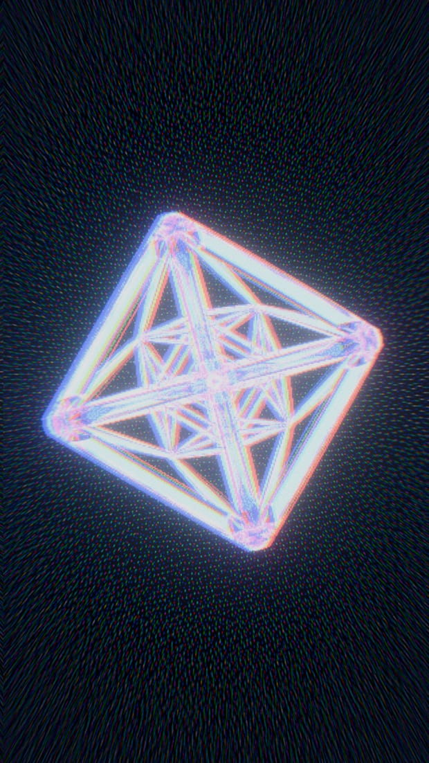 Four dimensional art of the 24-cell, a regular polytope with no three-dimensional equivalent