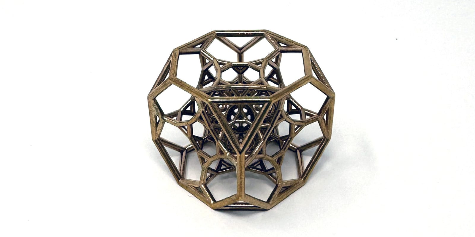 A 48-cell projection realised as a physical sculpture, turning 4D geometry into a tangible object