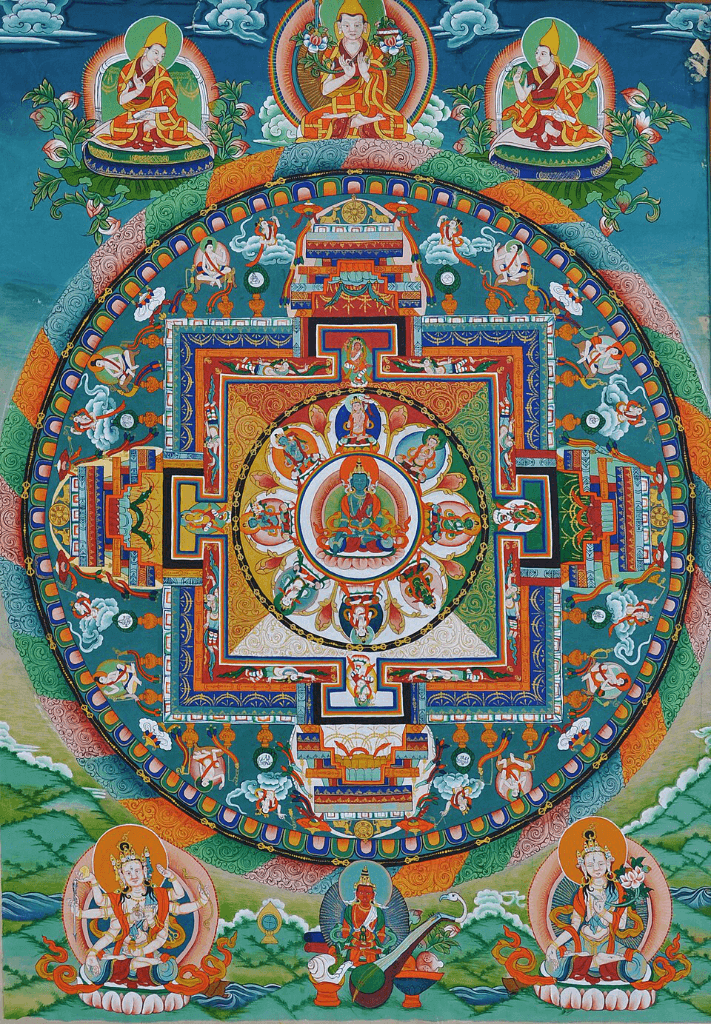 Shey Monastery Ceiling Mandala