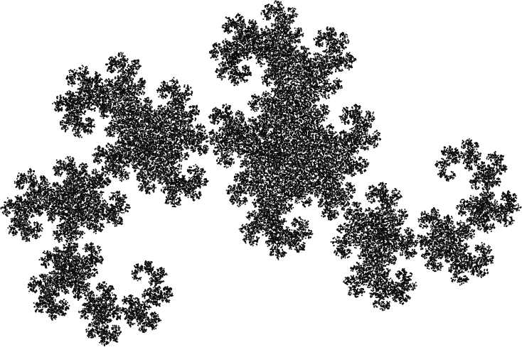 Dragon curve fractal showing applications in antenna design and signal processing