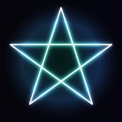 Ancient five-pointed star symbol