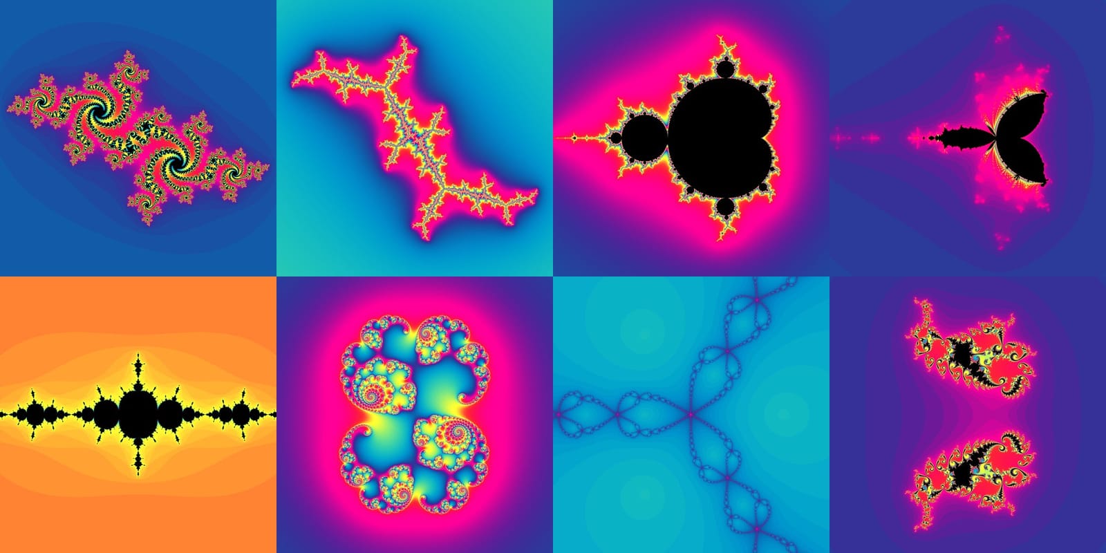 Mathematical fractal visualization showing self-similar patterns and infinite complexity