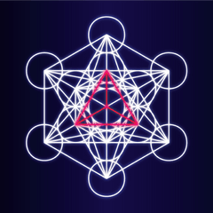 Tetrahedron in Metatron's Cube