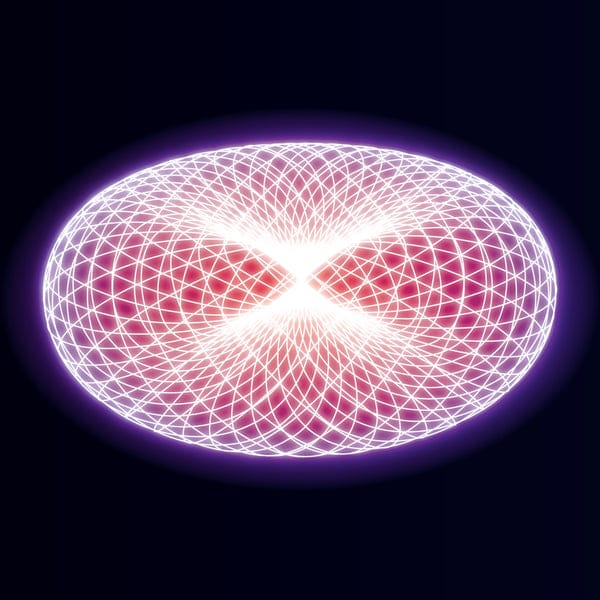 Torus sacred geometry energy field pattern showing self-sustaining donut-shaped flow
