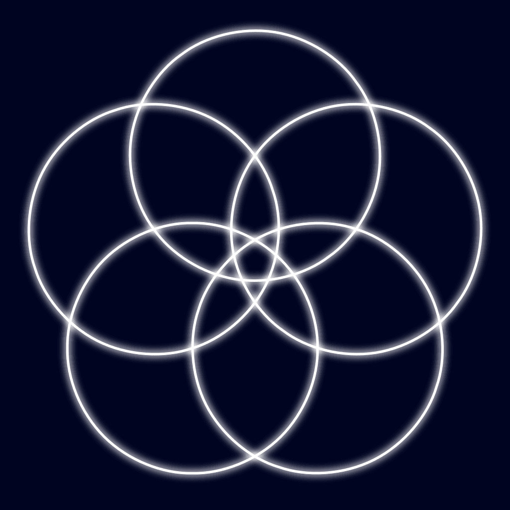 vesica piscis pentagonal arrangement